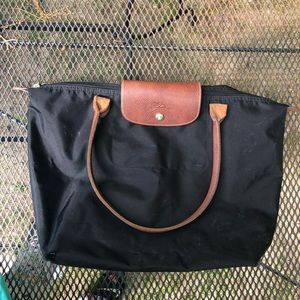 Longchamp LePliage Large Tote in Black